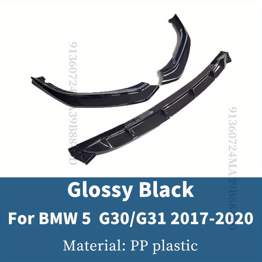 TEMU Premium Front Bumper Lip Chin Guard Diffuser Cover Deflector Body Kit In Carbon Fiber For G30 G31 From 2017 To 2020