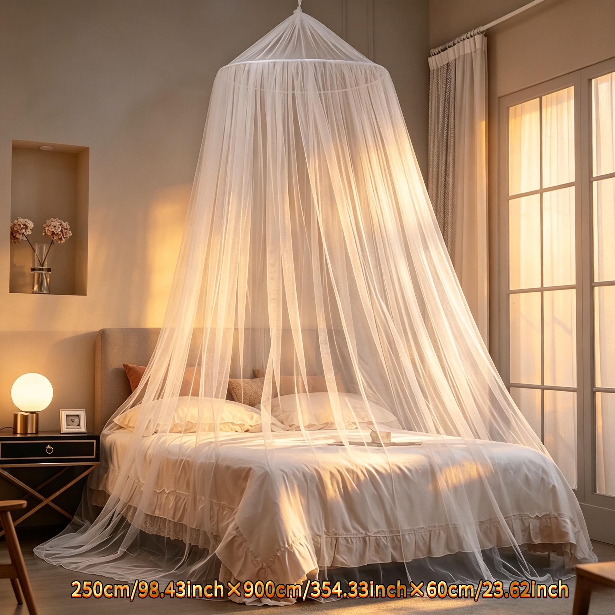 TEMU Moustiquaire 250 X 900 X 60Cm, Moustiquaire Double Lit, Moustiquaire de Lit, Moustiquaire d'Extérieur, Facile à Installer, Fabriquée en Tissu