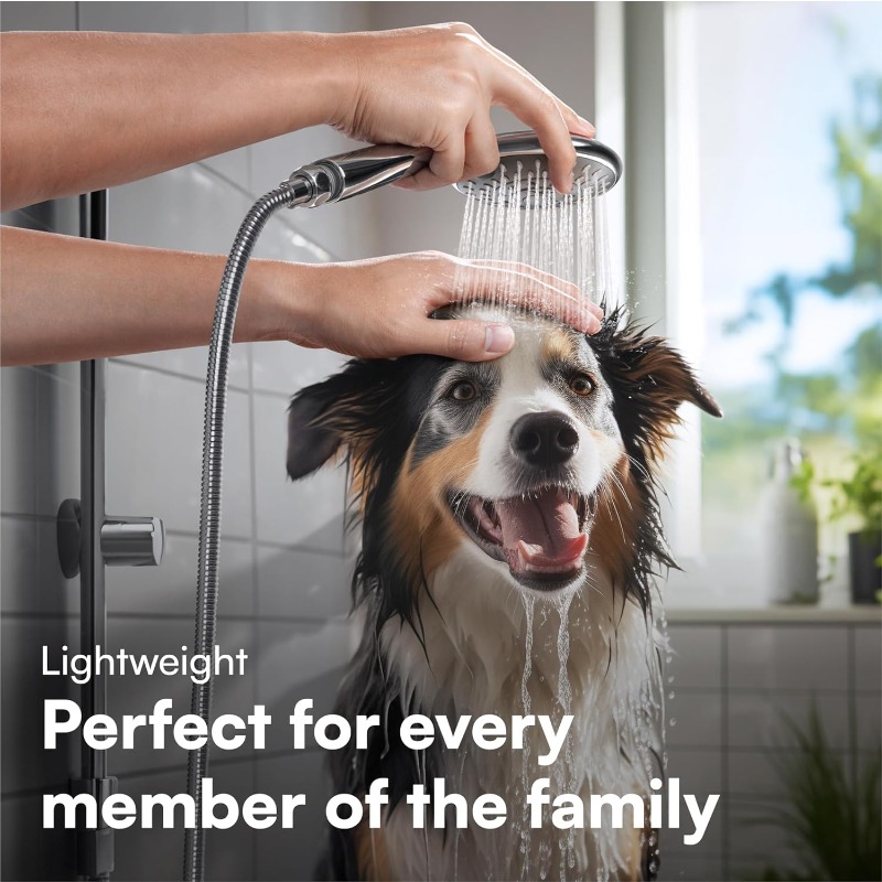 Adjustable Handheld Shower Head with 5 Spray Modes