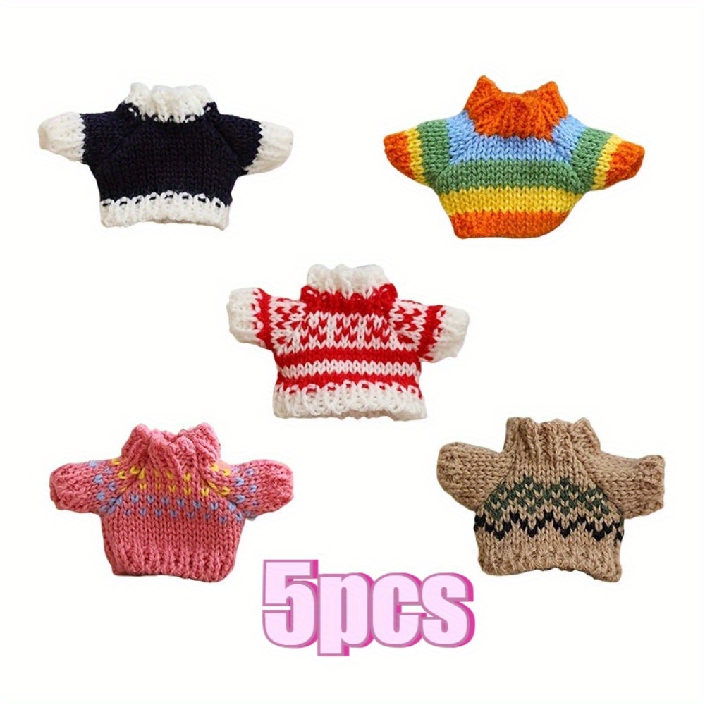 TEMU 5pcs Small Pet Clothes, Suitable For Warm And , Suitable For Daily Wear, Suitable For Squirrels, Hamsters, And Other Small Animals, Polyester