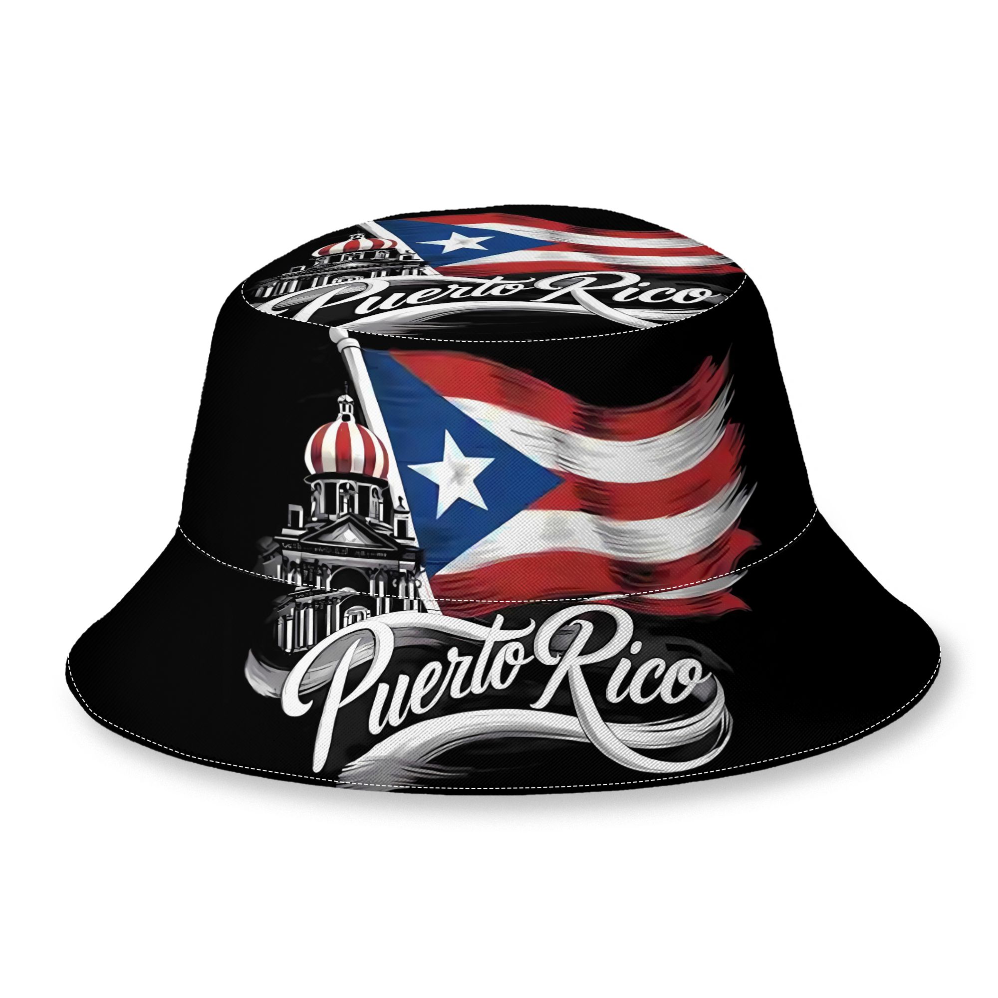 TEMU 2d Print Design Puerto Fashion Outdoor Bucket Hat Unisex Outdoor Street