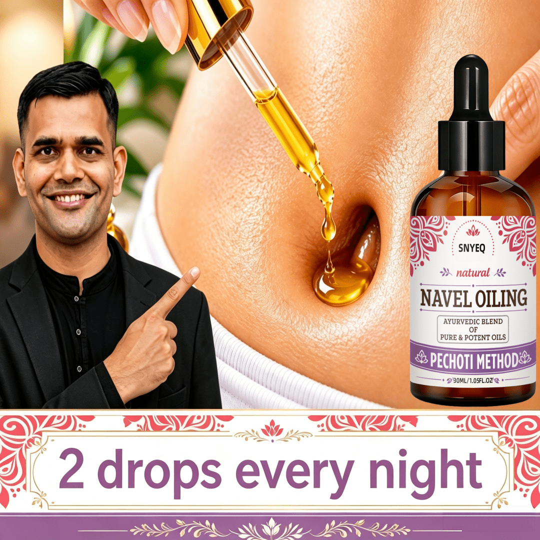 Image of Navel Oil, Belly Button Oil, Of Castor Oil, Botanical Navel Oil, With 10 Herbs, Neem & Vitamin E, Self-care For Quiet Evening Moments And . Your Self-care Secret