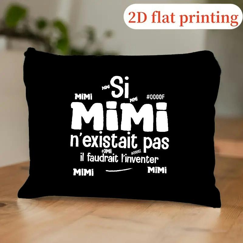 TEMU HQL20260319045 Sac de Voyage Portable Imprimé Mimi Si Mimi Nexistait Pas Il Faudrait Linventer, Trousse de Maquillage, Trousse à Cosmétiques à