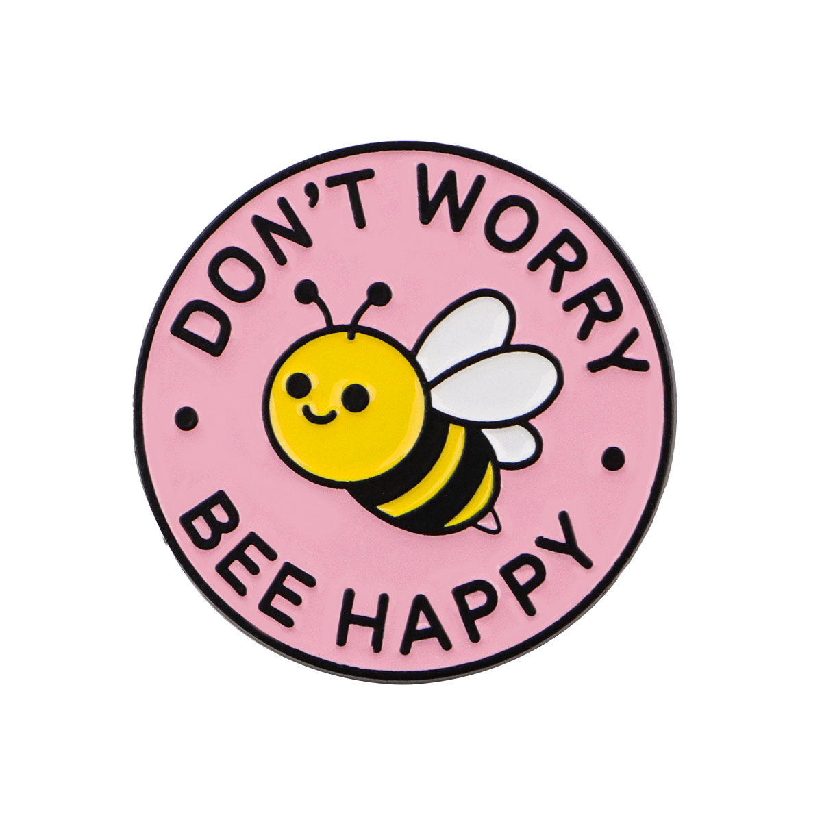 1pc Don' Worry Cute Bee Lapel Pin For Backpacks, Enamel Pin, Cute Brooch For Clothes, Briefcase Badge, Backpack Badge Gift