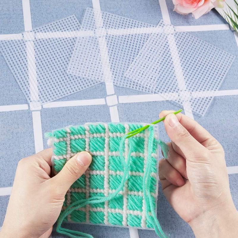 12pcs Premium Plastic Canvas Mesh Sheets Set for Crafts
