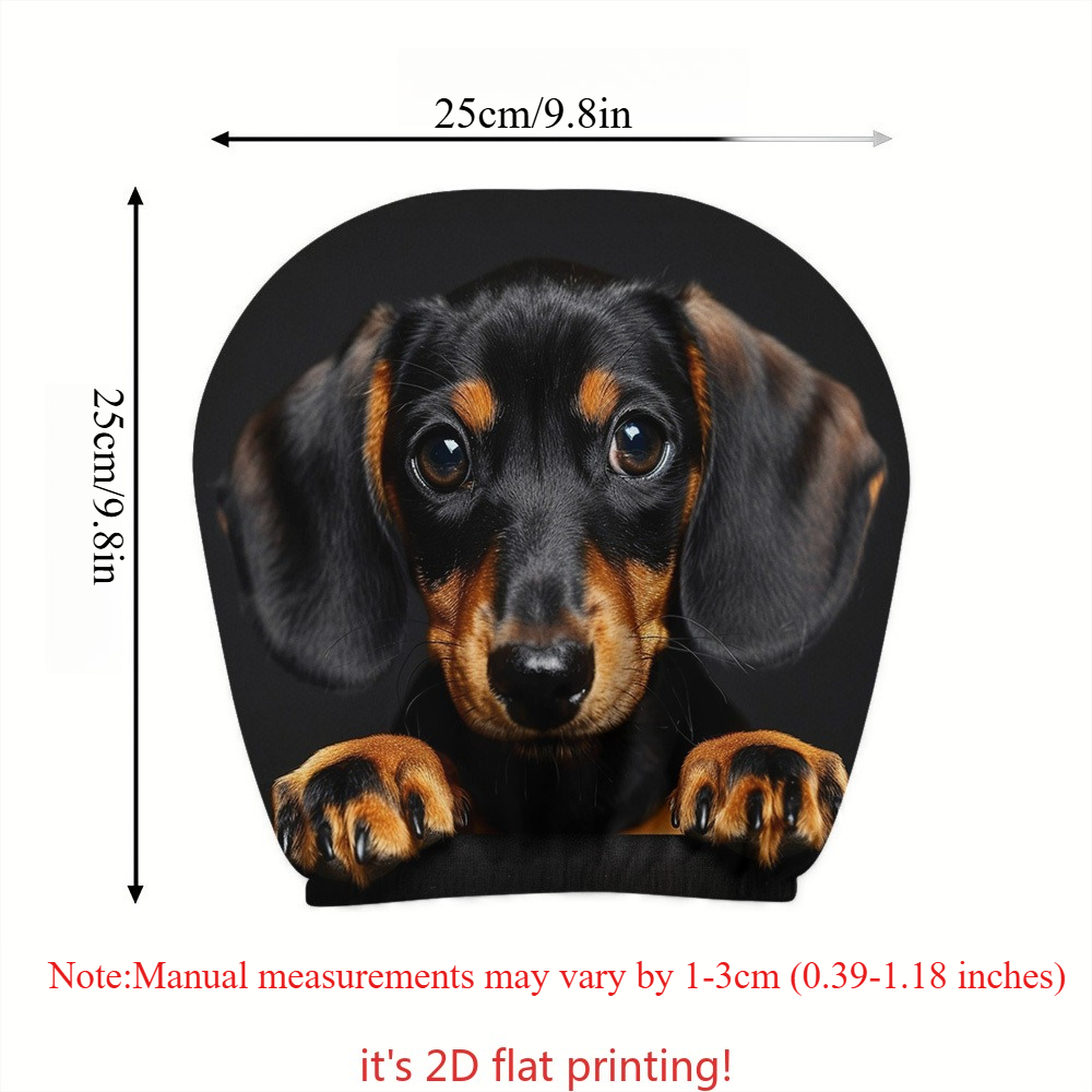 TEMU 1 Housse de de voiture pour chiot teckel noir et tanné | Tissu élastique doux et extensible, protecteur de auto | Ajustement universel pour ,