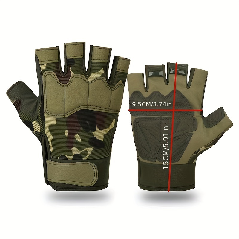 Image of A Pair Of -finger Gloves For Men And Women For Outdoor Cycling, Sports, Fitness, And Weightlifting