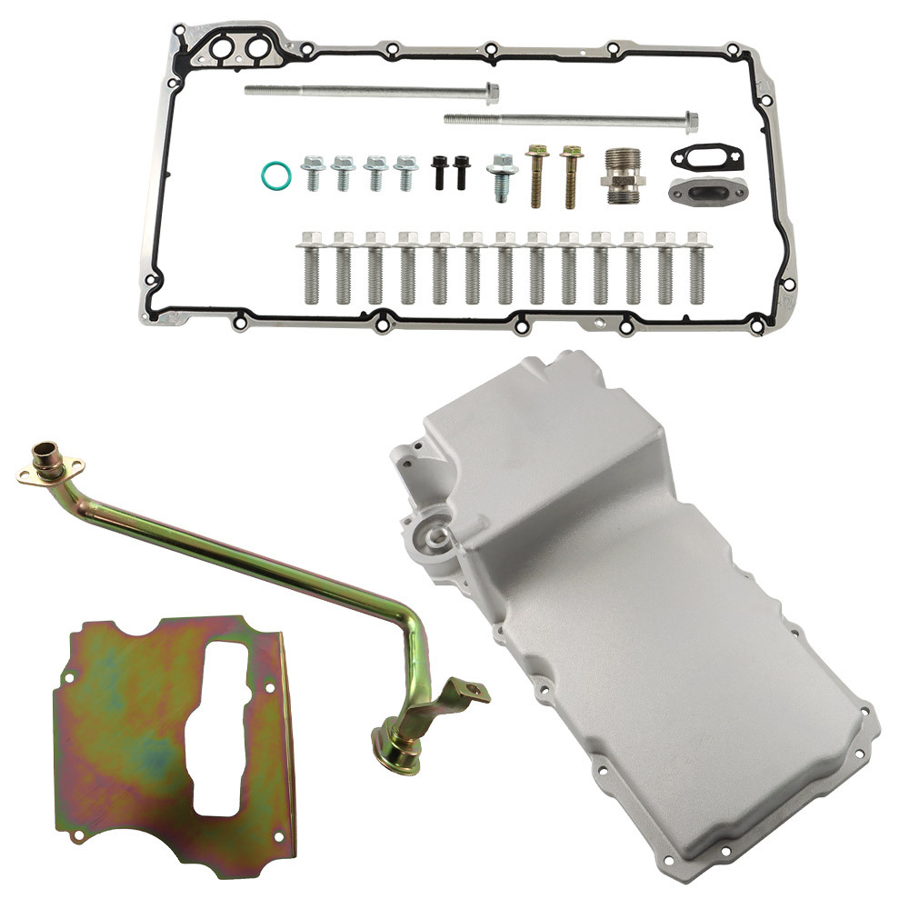 TEMU Low Profile Oil Pan Kit For Gm Ls1 Ls2 Ls3 Engine 55-87 302-1 With Ls Swap