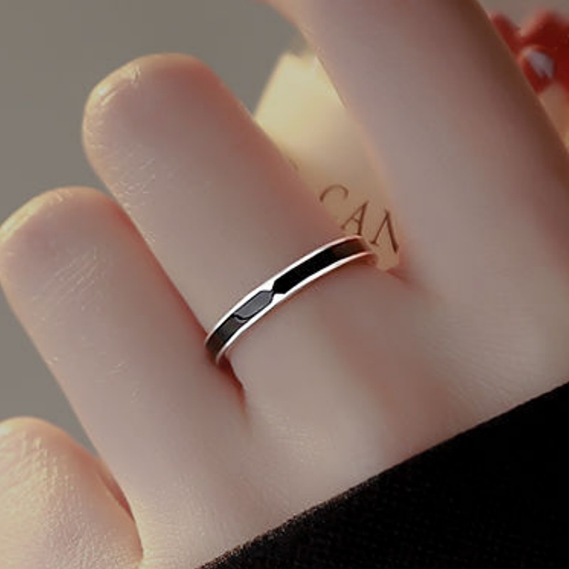 TEMU Anillo Minimalista para Mujer - Joyería de Banda Ajustable, Regalo Elegante y Versátil para , Aniversarios o , Ideal para Uso Diario Formales