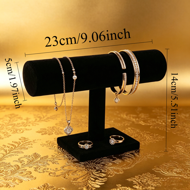 TEMU Bracelet Display Stand Single Layer Velvet Watch Holder For Display, Jewelry Organizer, Watch Presentation Box, Necklace Bracelet Pendant Chain