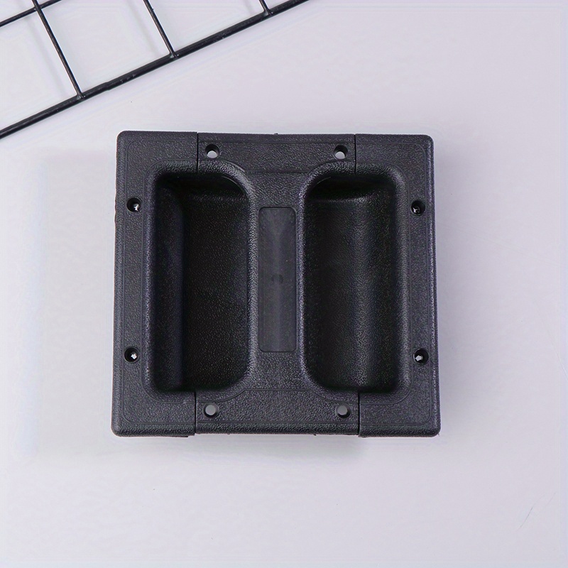 TEMU 1pc Recessed Plastic Handle For Amp Cabinet - Durable Accessory With Secure Latches, Ideal For Home Theater And Sound Systems, Sound System
