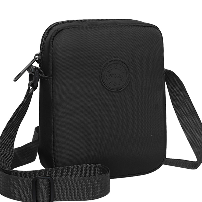 TEMU Gender-neutral Men And Women Single Shoulder Crossbody Bag Solid Color Daily Shopping Mini Phone Crossbody Bag [zipper Random]