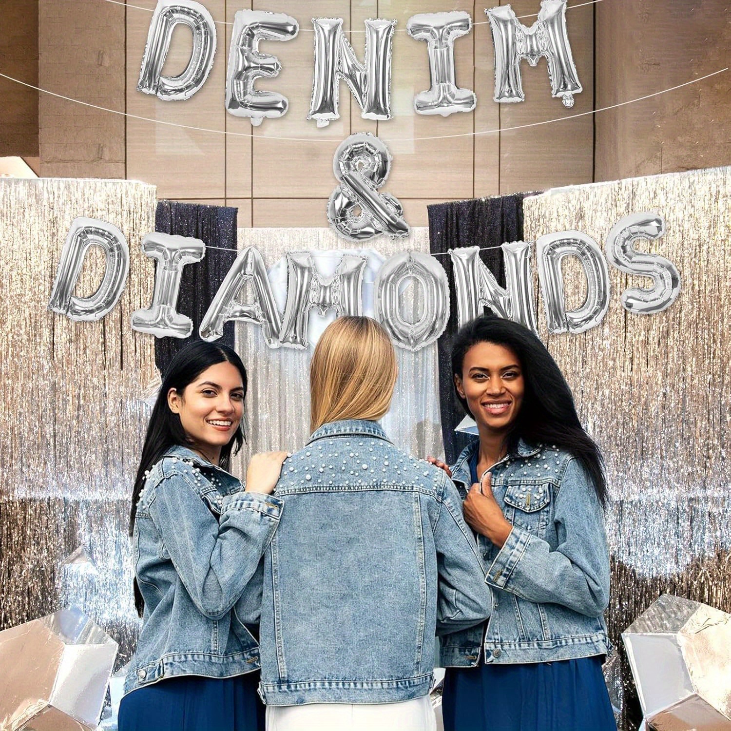 set denim diamonds party decorations Temu Australia