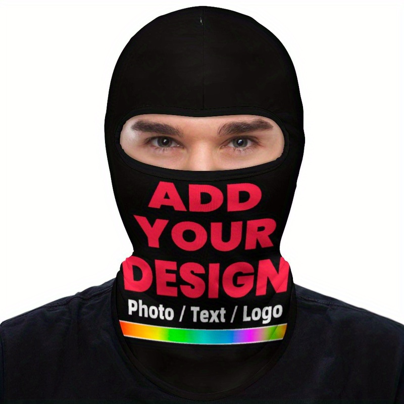 TEMU Customized Masks, Personalized Masks, Breathable Masks, Summer Cooling Full Face Masks