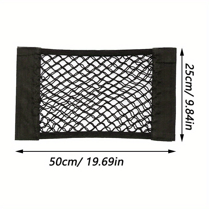 Car Back Rear Trunk Storage Net Seat Elastic String Net Mesh Storage Bag Interior Storage Network
