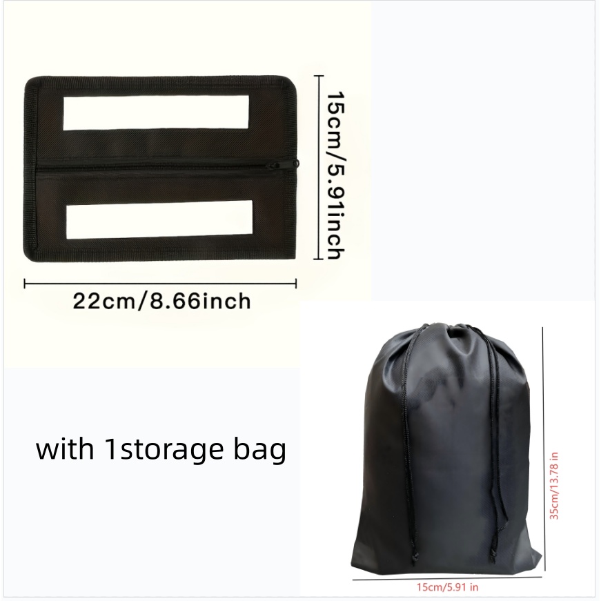 TEMU Pochette de rangement pour billets avec fermeture éclair, portefeuille secret sous /sous le lit, pour objets de valeur et , idéal , et la table