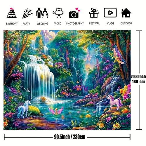 1 tapiz con una en un , de poliéster, diseñado para decoración de pared con majestuosos, y s fluyentes, que un de tropical para salas de estar y dormitorios