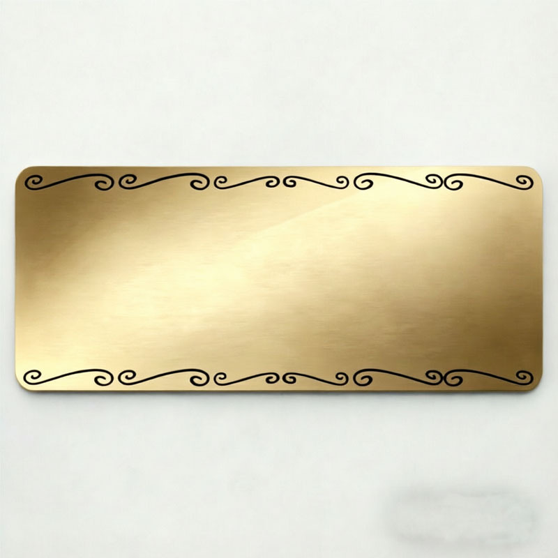 TEMU Customizable Engraved Metal Plaque, Personalized Nameplate With Engraving, Plaque, Commemorative Plaque, Coffin Plaque, Gifts For Parents And