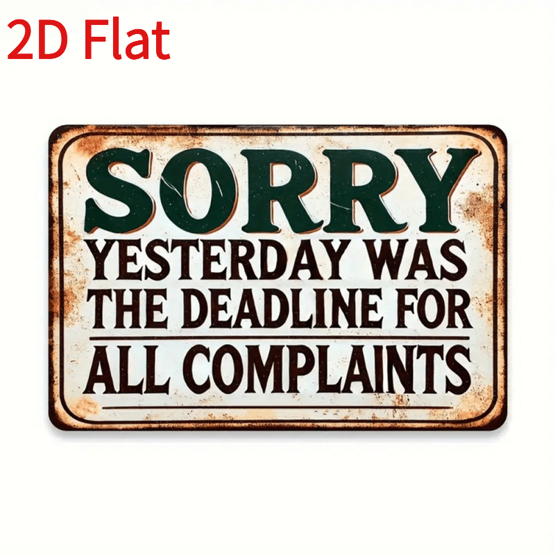 TEMU 2d Flat Wooden Signboard With Vintage Distressed Slogans, Decorative Wooden Plaque In A Humorous Style, Wall Decoration For Office And Study,