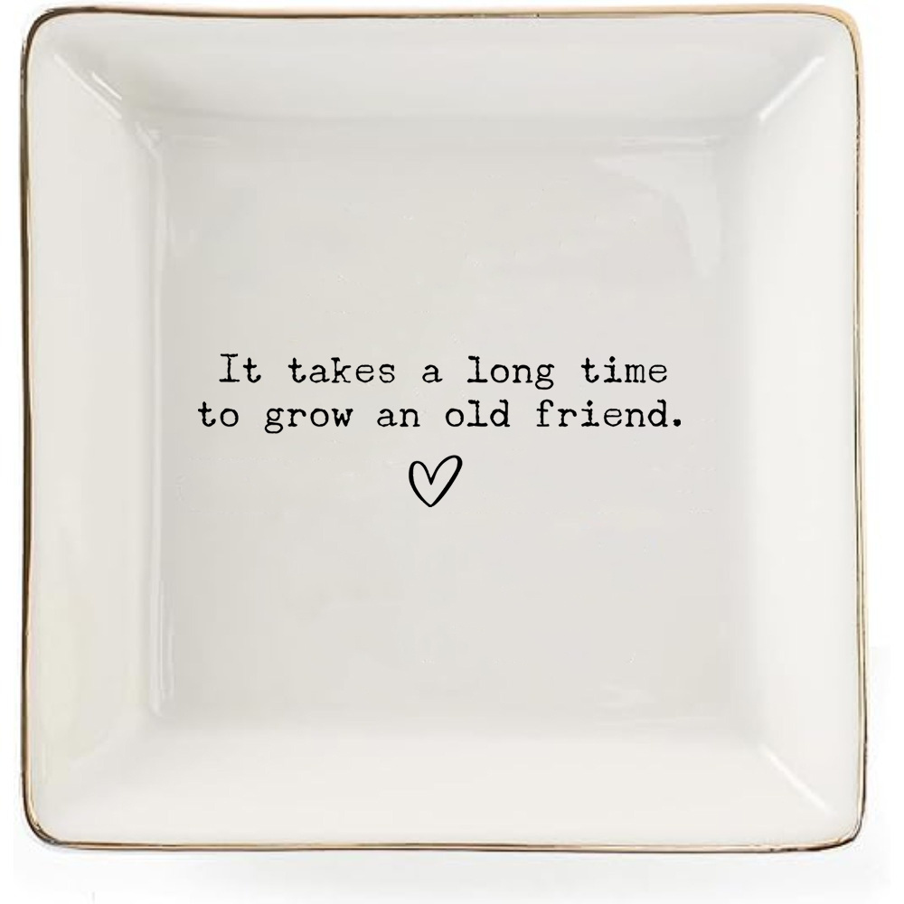 TEMU Need A Long Time-best Friend Bff Friendship Gift, Best Thank You Gift, Best 's Thank You Gift-friendship Souvenir-ceramic Jewelry Tray Small