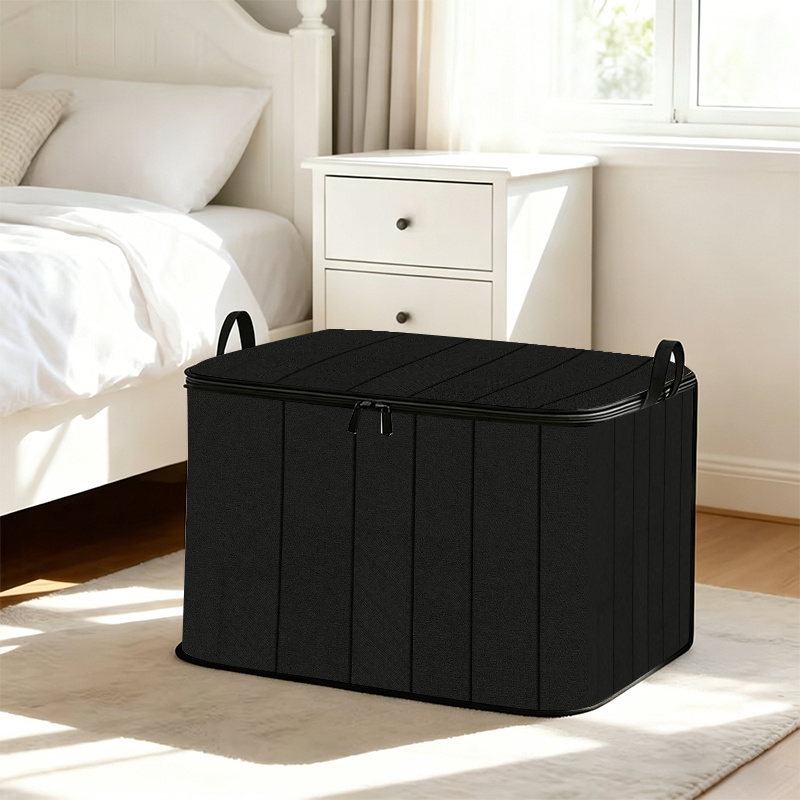 TEMU 1pc Home Decor Large Capacity Storage Box, Premium Material, Sturdy And Durable. Easy And Elegant Design, Suitable For Home, Travel, And More.