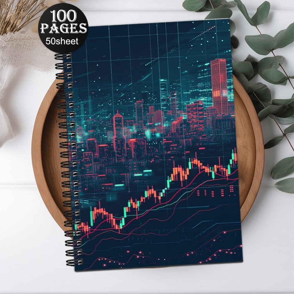 TEMU 1pc A 21×14.5cm Notebook Designed For Stock Market Enthusiasts, Ideal For Aspiring . This Is Perfect And Scientific Research