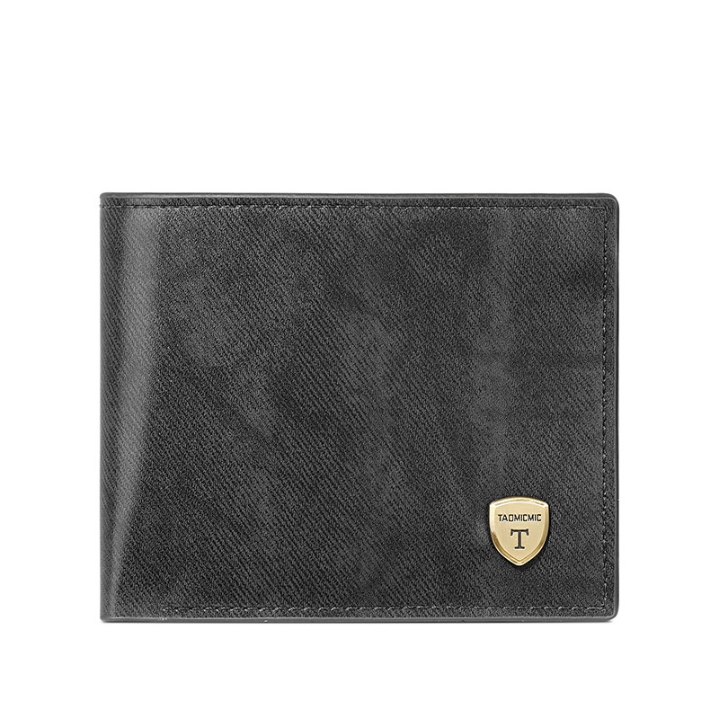 1pc Men'S Faux Leather Wallet - Slimfold Design with Multiple Card Slots