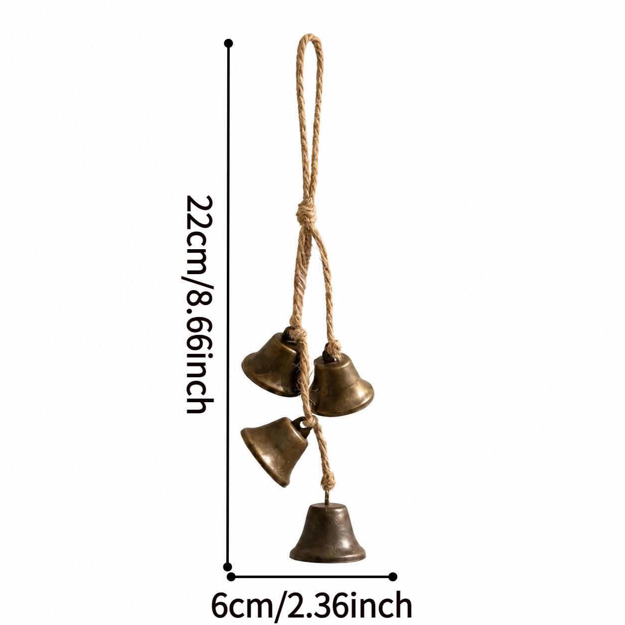 TEMU Minimalist Small Wind Chime Bell Pendant, Metal Doorbell Hanging Ornament For Entrance, Portal Ambiance Decor, Universal Home Hanging Decor For