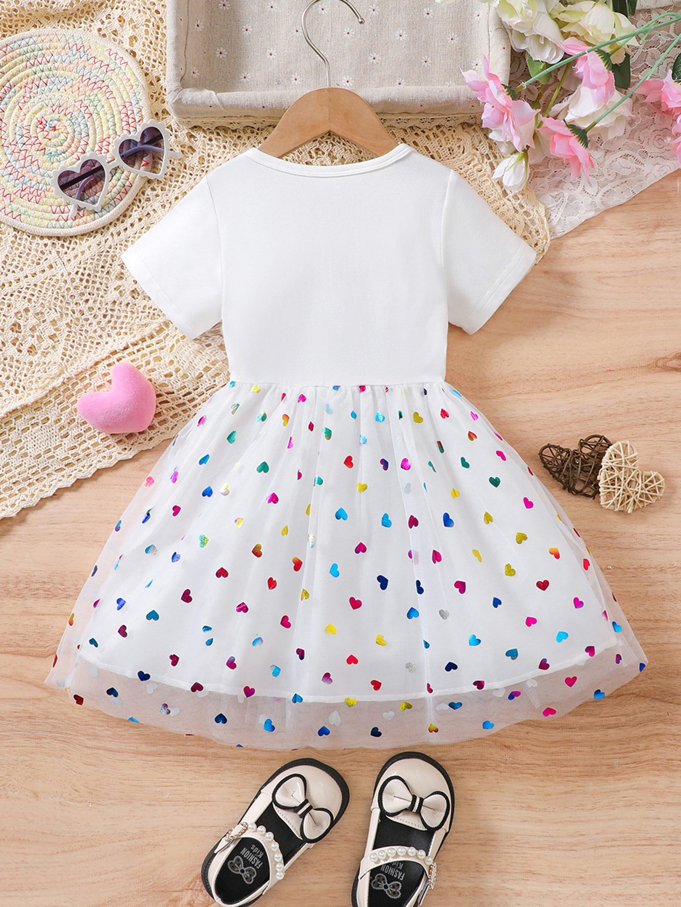 girls 5th birthday party dress print glitter trim - Temu United Kingdom