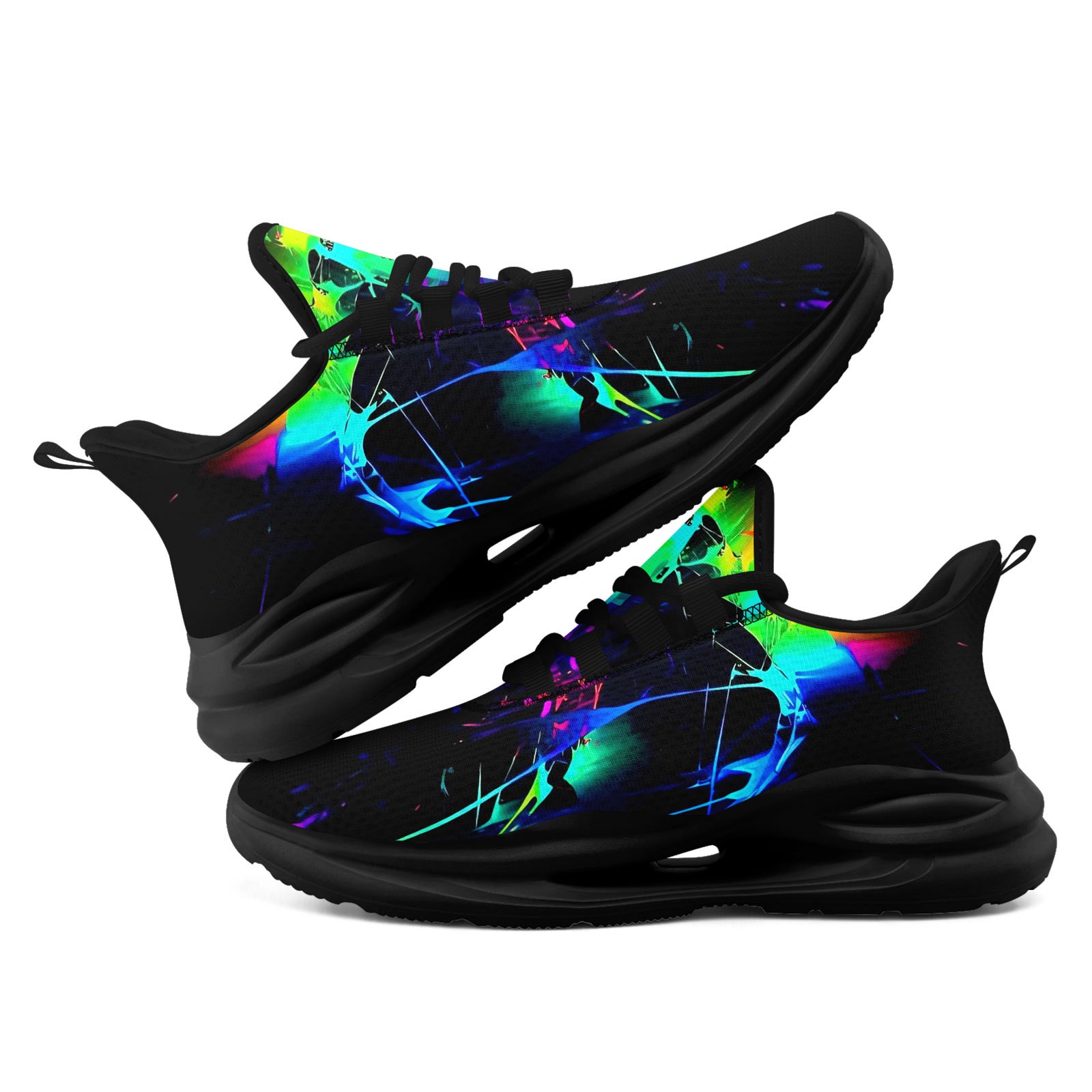Men's Vibrant Running Shoes with Midsole Suspension Technology