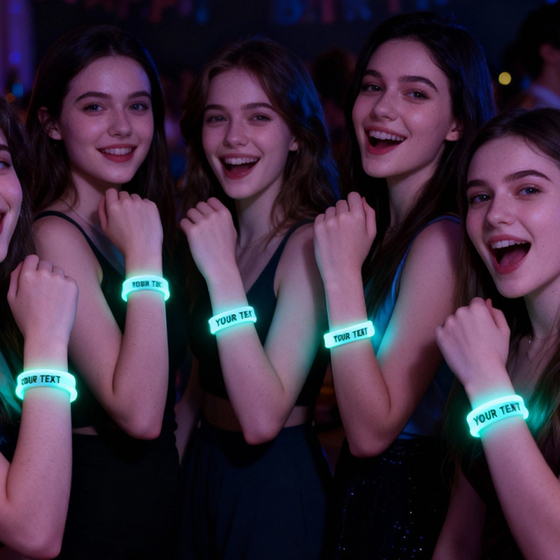 92pcs Glow-in-the-Dark Silicone Bracelets for Comfortable Wear