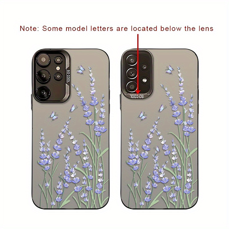 a lavender patterned phone case compatible samsung galaxy Temu