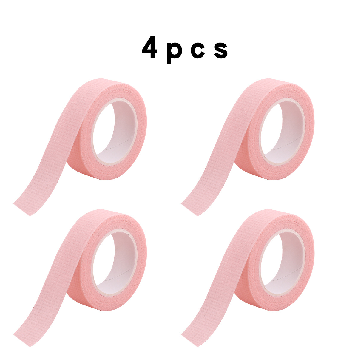 TEMU 4 Rolls Of Extension Tape, Self-adhesive Eyelash Extension Stickers, Soft And Breathable Micro-perforated Fabric Beauty Tape, Hypoallergenic