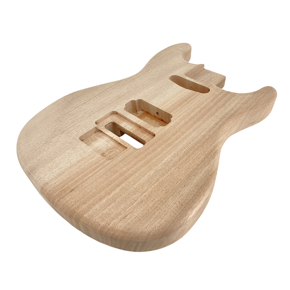 Electric Guitar Body for ST style Guitar Accessory DIY Guitar Body Unfinished Mahogany, Guitar Repair Part, Instrument Customization, Vintage Electric Guitar, Standard Guitar Shape, Unfinished Wood, Durable Mahogany, Replacement Guitar, Musicians Diy