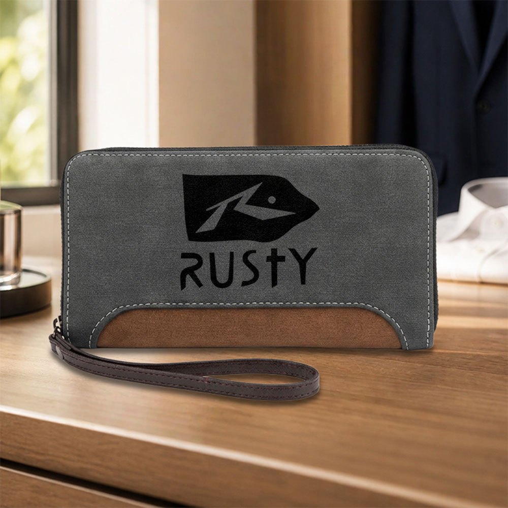 TEMU 1pc Rusty Fashion Men' Purse, Long Men's Wallet, Multi-card Slot Large Capacity Bifold Clutch, Stylish Cash And Card Holder, Suitable For
