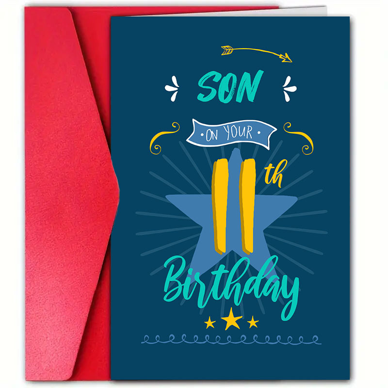 Biglietto di auguri personalizzato per il 15° compleanno per ragazzo o ragazza. Statistiche divertenti. Grande biglietto di auguri per il 15° compleanno per figlio o figlia. - Italia