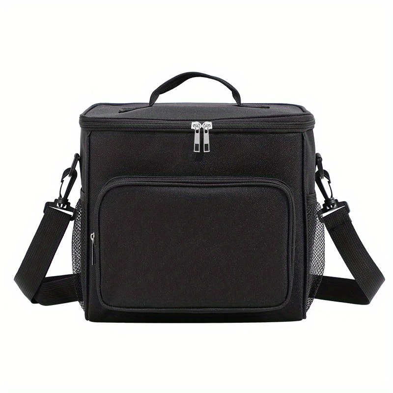 TEMU Large Capacity High-end Lunch Bag Crossbody Insulated Tote, Outdoor Thermal Food Container Bag, Cooler Bag, Non-food Contact Work Lunch Pouch