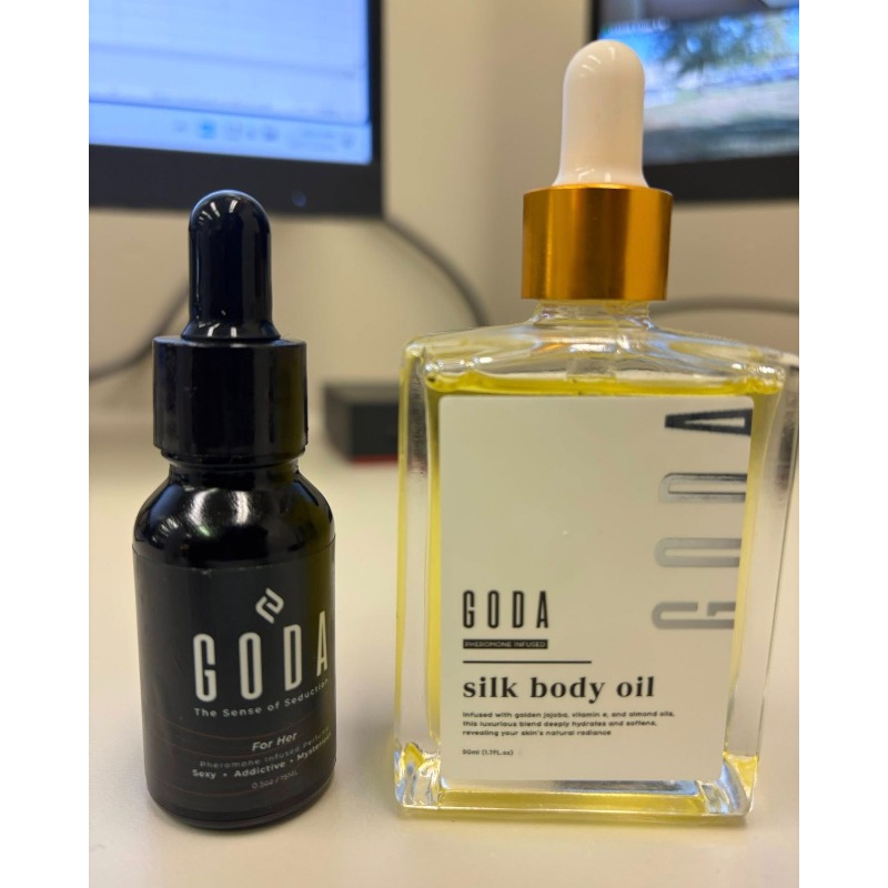 GODA 3-in-1 Pheromone Perfume and Body Oil | Long-lasting Moisturizing Light Beige Care, 24-Hour Nourishing, Oil-Free Formula Suitable for All Skin Types, Day and Night Use, Elegant Fragrance