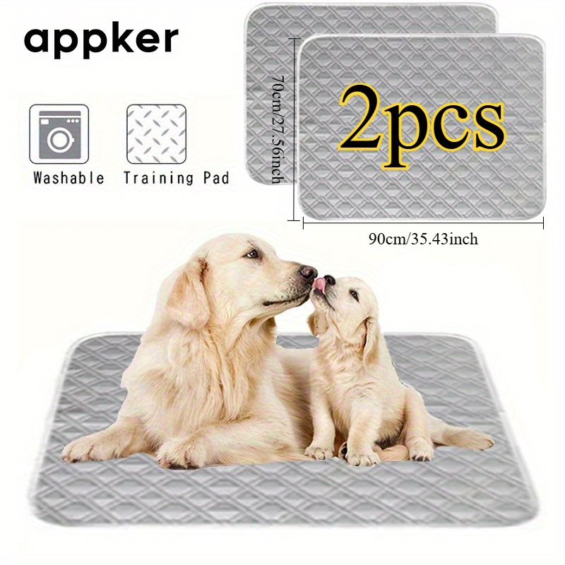 E-shop Appker 2 Stück Waschbare Wiederverwendbare Katzen- und Hunde- Urinunterlagen, Trainingsunterlagen für große, mittelgroße und kleine Haustiere,