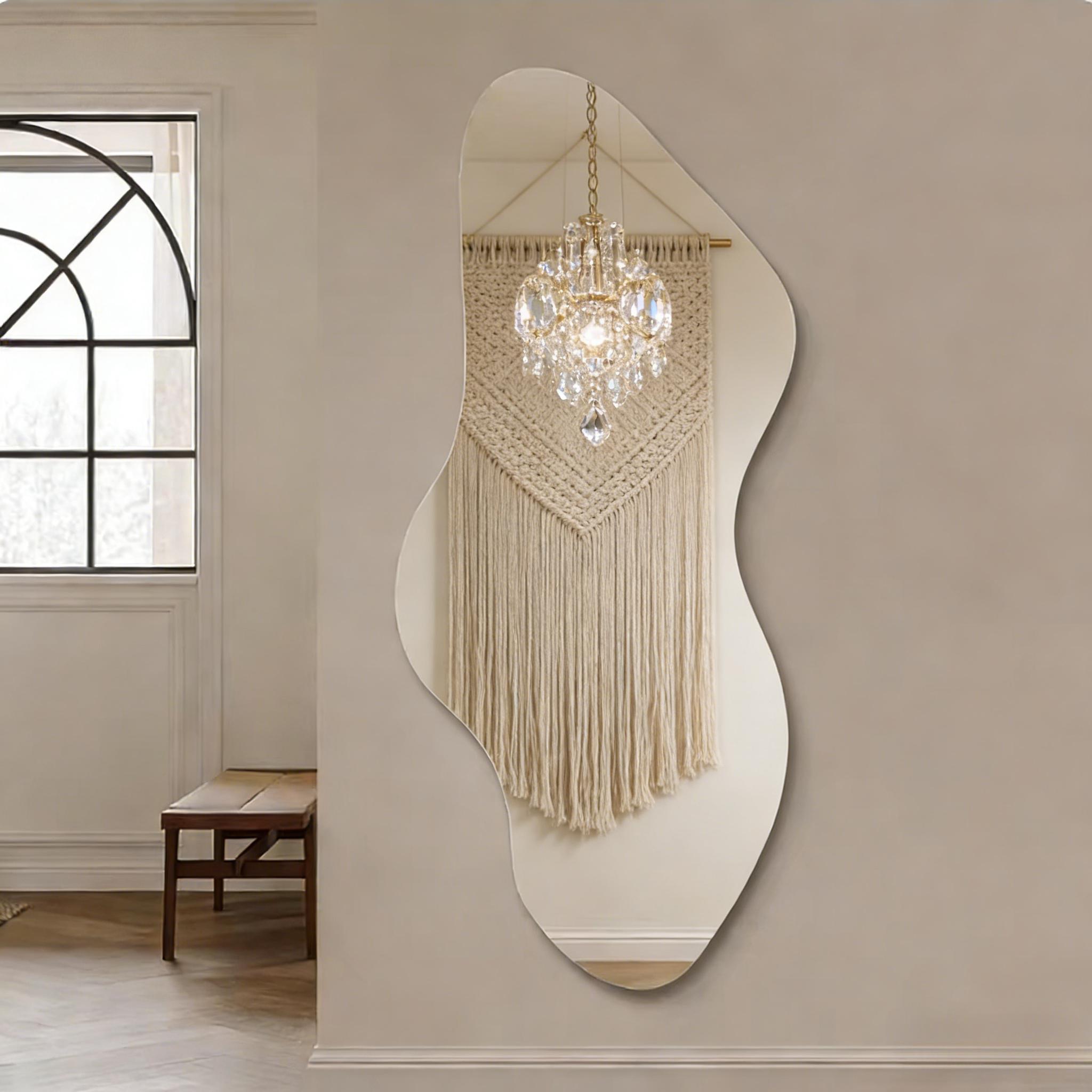 Wall-Mounted Dressing Mirror, Full-Length Luxury Design