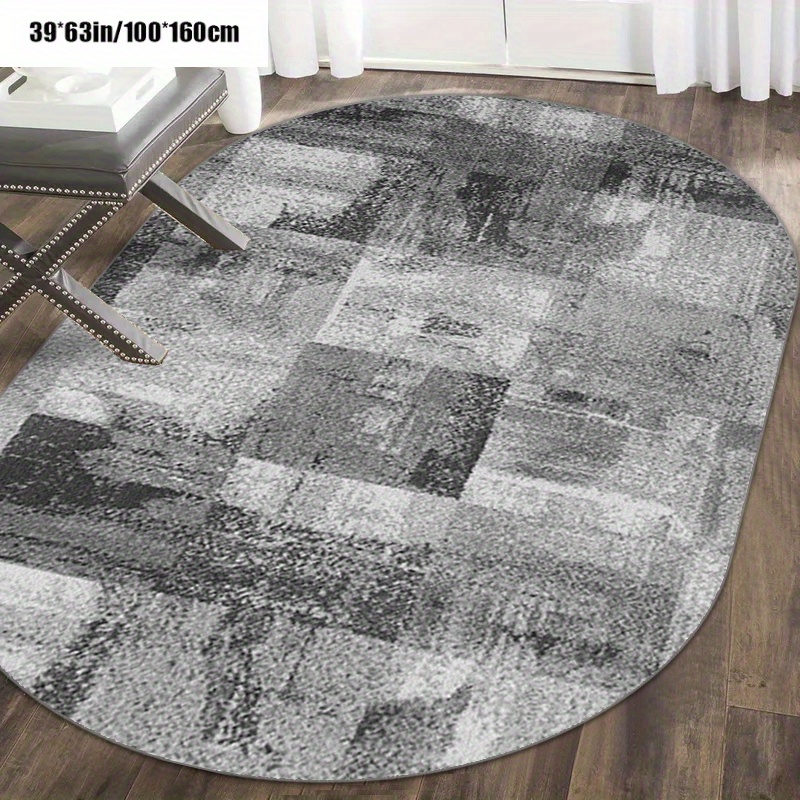 TEMU Bohemian Style Carpet, Oval Shaped Carpet, Luxury Soft Carpet, European Vintage Carpet, Suitable For Living Room, Bedroom, Dining Room, Kitchen,