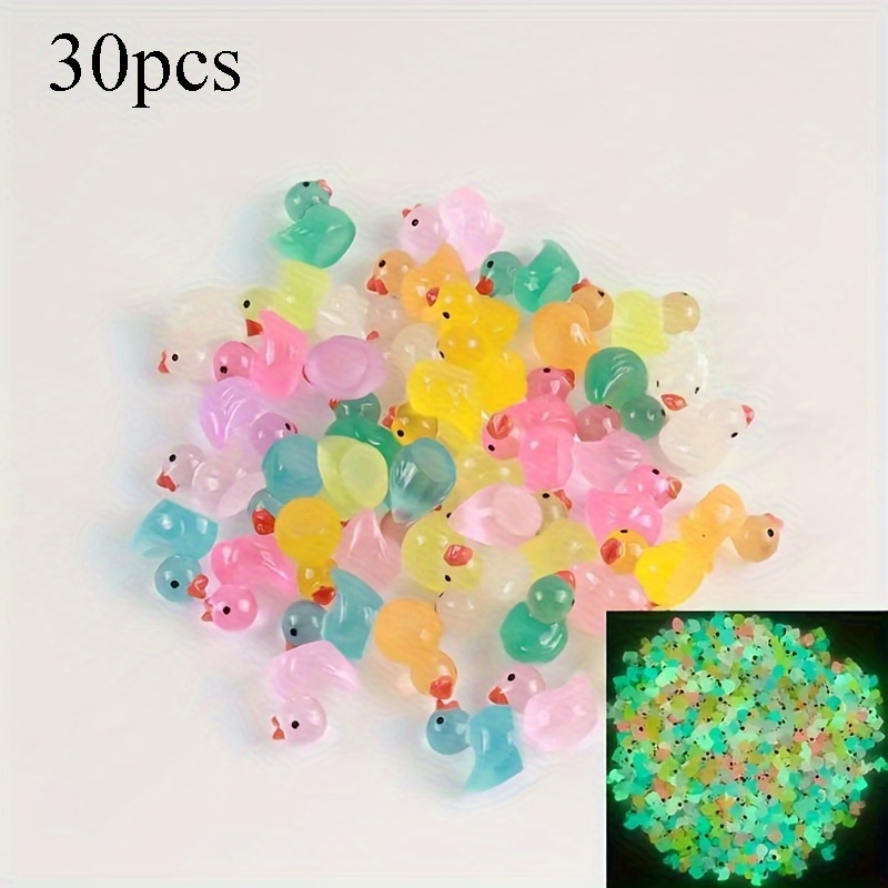 TEMU 30pcs Glowing Party Favors - Mixed Colors, Realistic Plastic Models, Suitable For Party Favors And Fillers, Micro Landscape Decorations