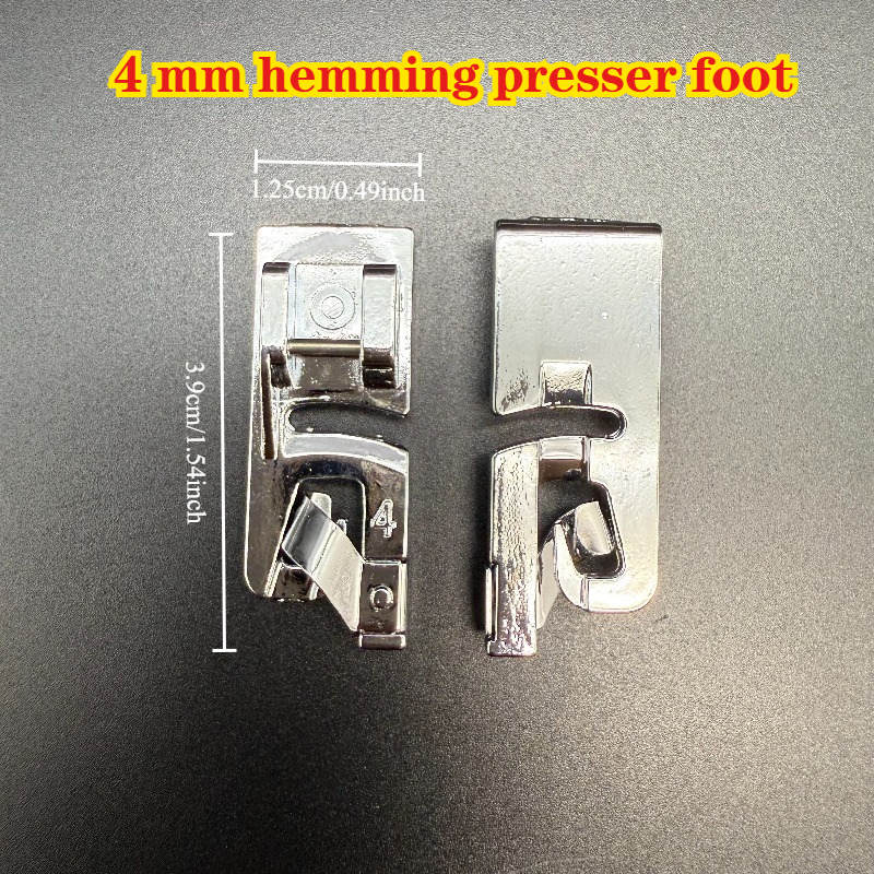 TEMU 1pc Household Sewing Machine Presser Foot, 4mm Presser Foot, 7307 Sewing Machine Presser Foot