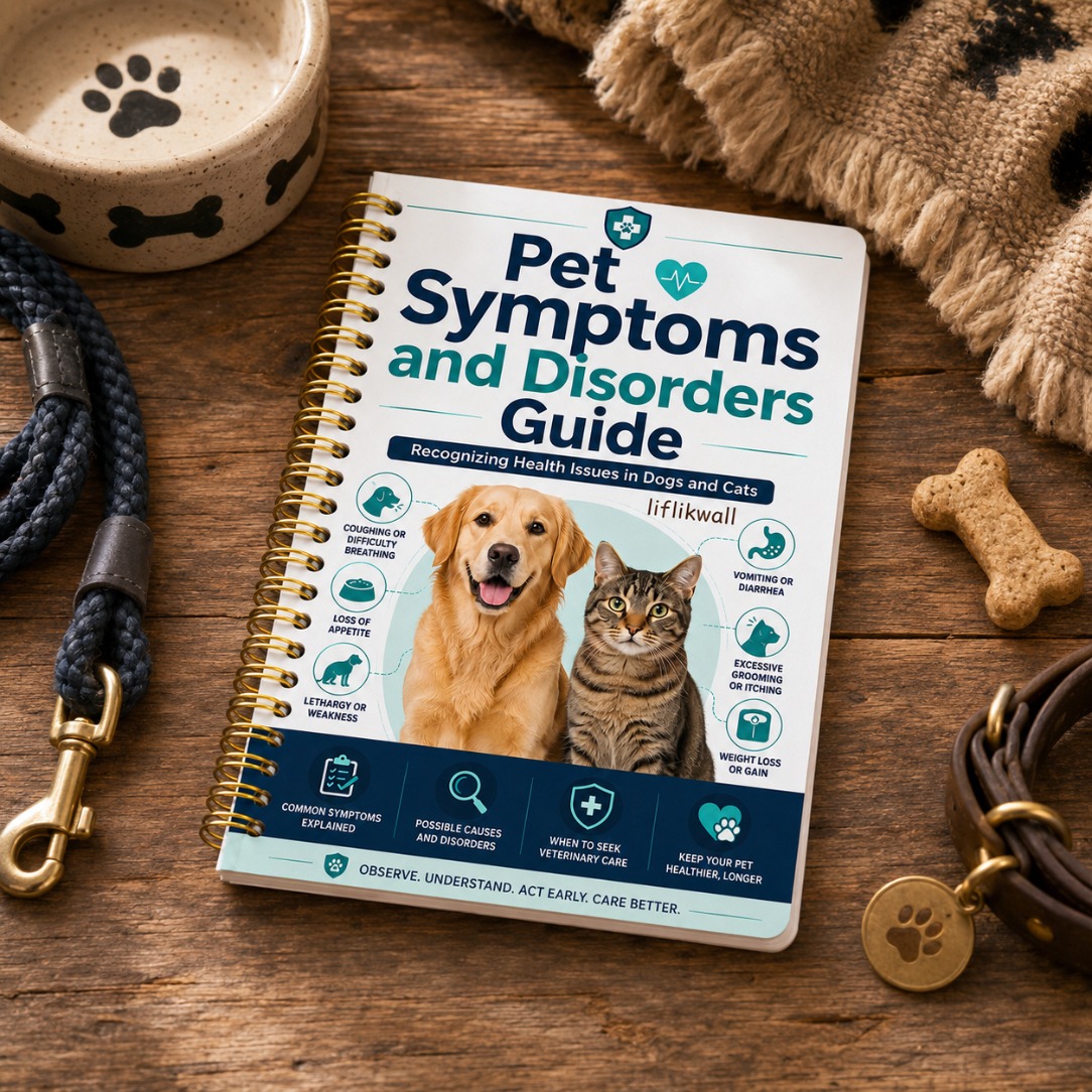 Pet Care Learning Guide, Including Dog And Cat Anatomy Charts, Disease Symptom Explanations, Organ System Knowledge, And Health Management Reference Content