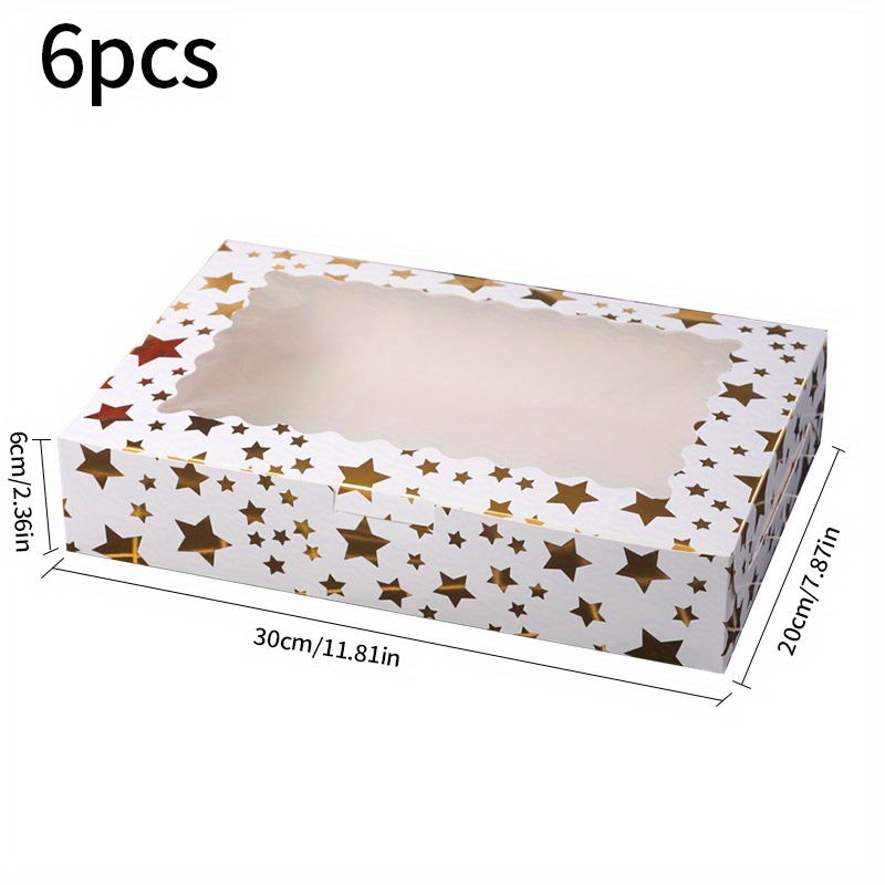 Gift For Her/him 6pcs - Party Gift Box Packaging, X 7.87 X 2. Large Size Box, Foil Design, Elegant Fashion Paper Box