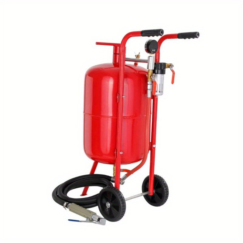 

1pc 10 Gallon Iron Sandblaster Kit , Nozzle Shut-off , Nozzle, And - Blasting For Sandblasting, No Battery Required