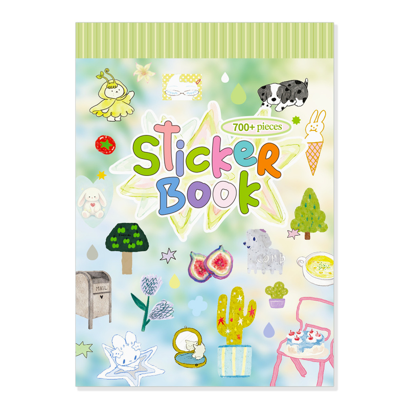 TEMU 700+ Pièces 'Autocollants Thèmes Rose Vert, 24 Feuilles d'Autocollants Esthétiques Décoratifs, Autocollants Multi-Éléments pour Scrapbooking,