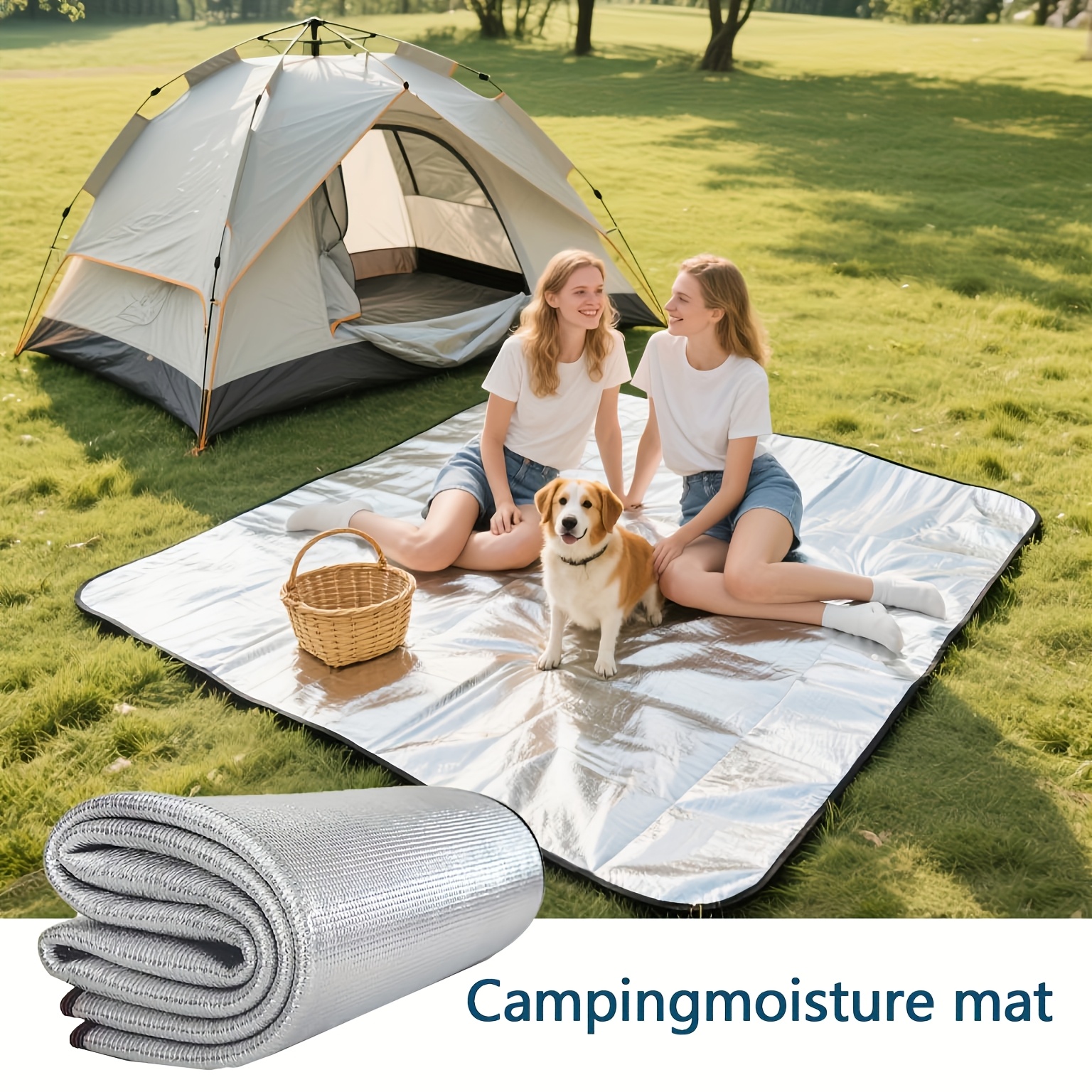 Foldable Moisture-Proof Insulated Sleeping Pad for Camping & Hiking