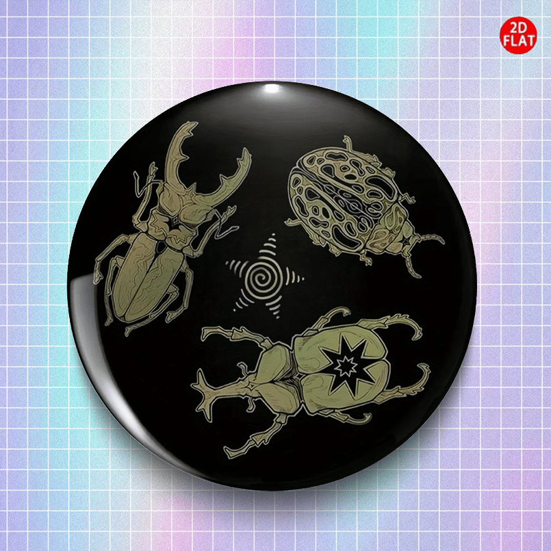 TEMU 2d Flat, (2d Flat) 2026 Latest Cartoon Anime Plastic Pin/brooch/badge, Suitable For Small Accessories Such As Clothing, Hats, Backpacks, Etc.-