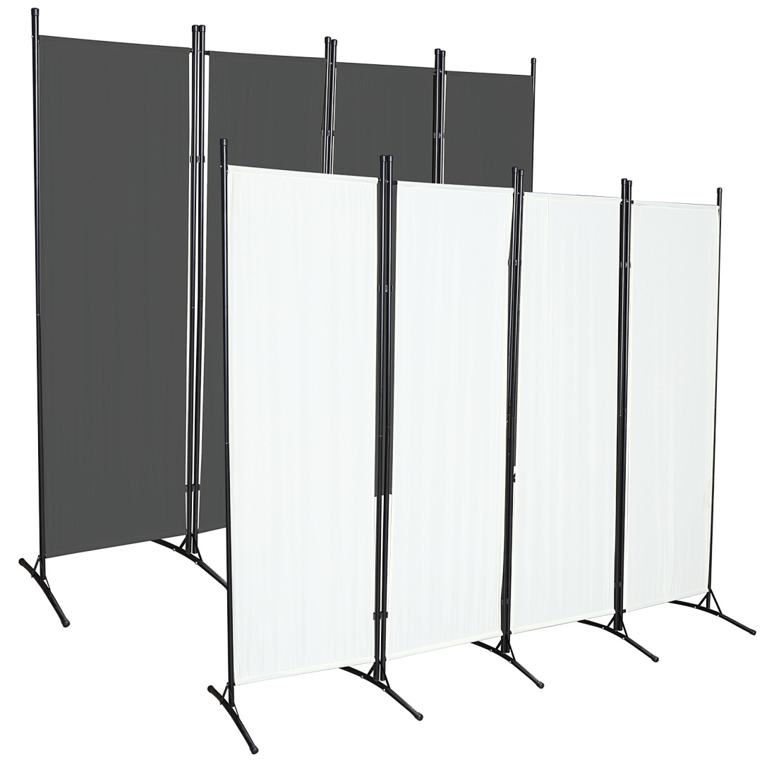 E-shop Zimmerteiler Paneel Schirm Paravent Balkon Garten Büro Wohnzimmer Faltbarer Patio Schlafzimmer Trennwand Sichtschutz Polyester Freistehend